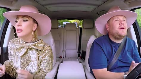 Watch Lady Gaga Sings Carpool Karaoke Does Not Think Cordens Meat Dress Jokes Are Funny Vox