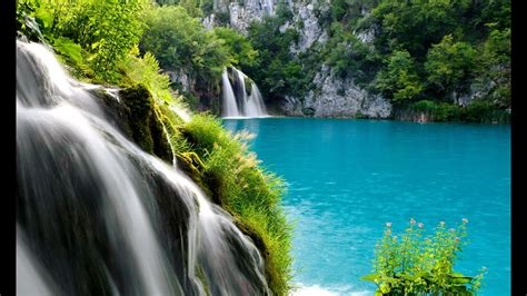 Relaxing Nature Sounds Plitvice Lakes National Park Waterfall Croatia Travel Nature Hd 1080p