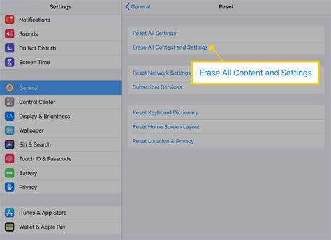 How To Reset Your Ipad And Erase All Content