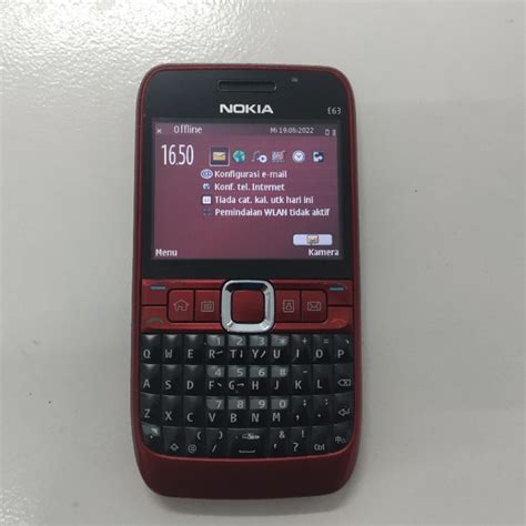Jual Nokia E63 Red Original Symbian Mulus Indonesiashopee Indonesia