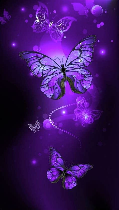 Aesthetic Pastel Purple Wallpaper With Butterflies Pics