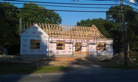 The Impatient Home Builder Main Roof Trusses Completed