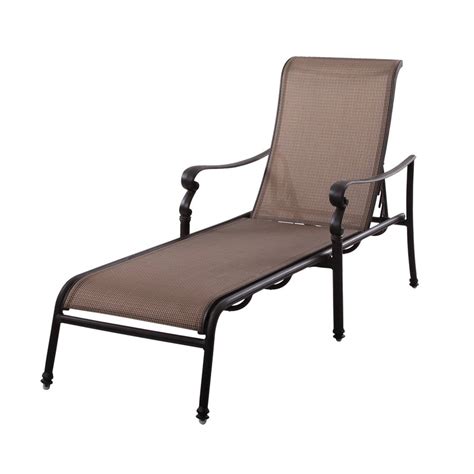 Shop Darlee Monterey Aluminum Chaise Lounge Chair With Mesh Seat At