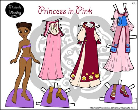 Princess In Pink A Printable Paper Doll