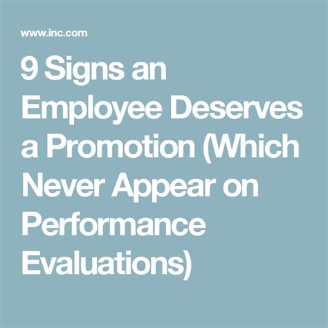 9 Signs An Employee Deserves A Promotion Which Never Appear On