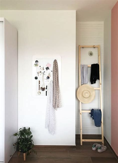 Ikea Hack Clothes Rack Ladder With Ivar On A Budget Diy Project