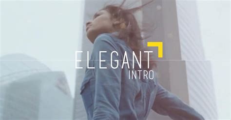 Elegant Intro Video Templates Envato Elements