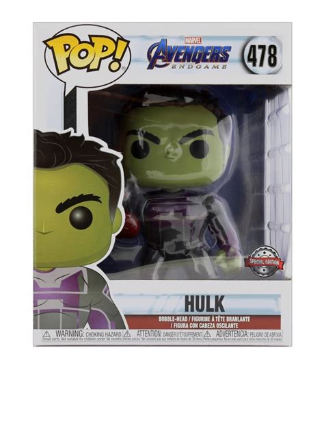 Funko Pop Marvel Avengers Endgame 6 Inch Hulk With Gauntlet Vinyl