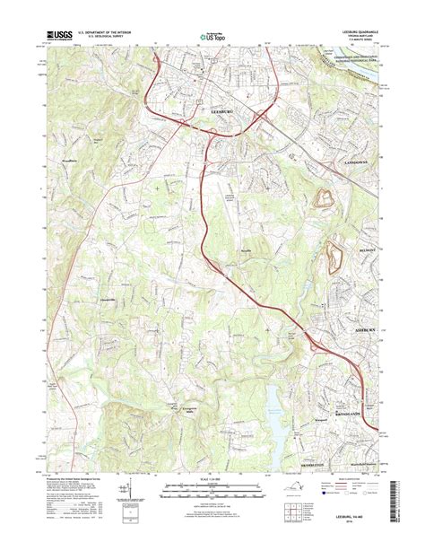 Mytopo Leesburg Virginia Usgs Quad Topo Map