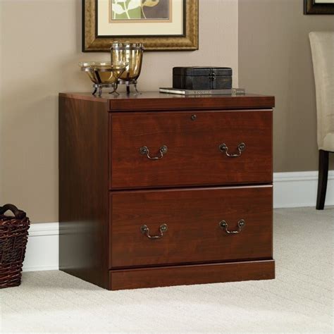 3 drawer mobile file cabinet with lock, walnut. 2 Drawer Lateral Wood File Cabinet in Classic Cherry - 102702