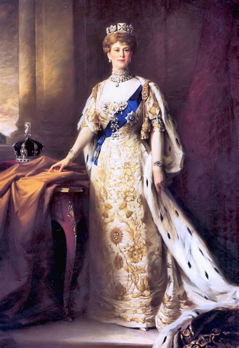 1911 Queen Mary Coronation Protrait By Sir William Llewellyn Royal
