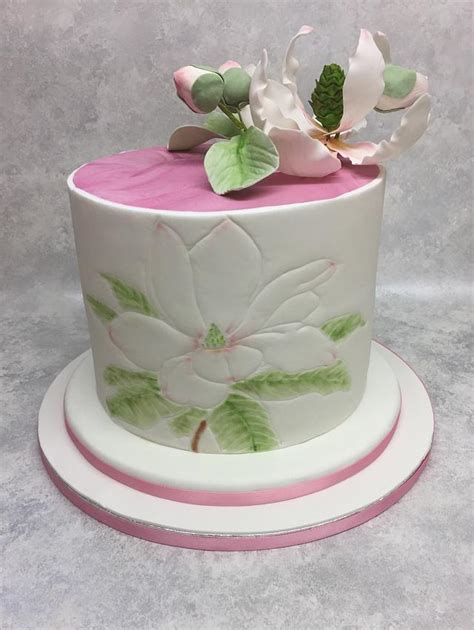 Magnolia Cake Decorated Cake By Claire Potts Cakesdecor