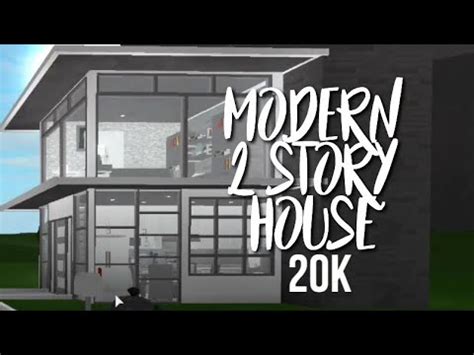 Building a tiny house one story roblox bloxburg 185k. 20K Modern 2 Story House (SPEEDBUILD) | Welcome to ...