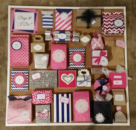 It's the type of budget friendly project that friends can pitch in . Pink Crafter: My Sister's Wedding Advent Calendar