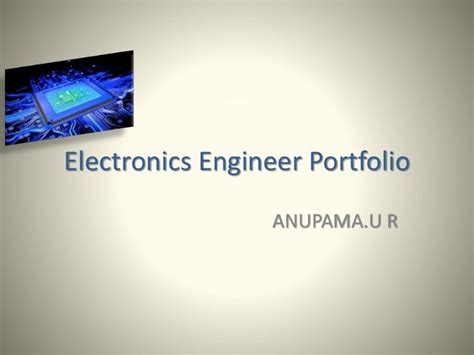 Electronics Engineer Portfolio