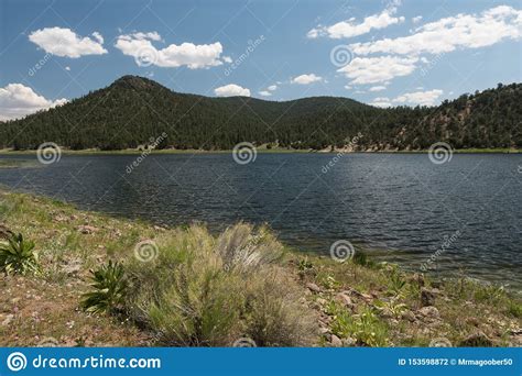 Quemado Lake Shoreline New Mexico Stock Photo Image Of County