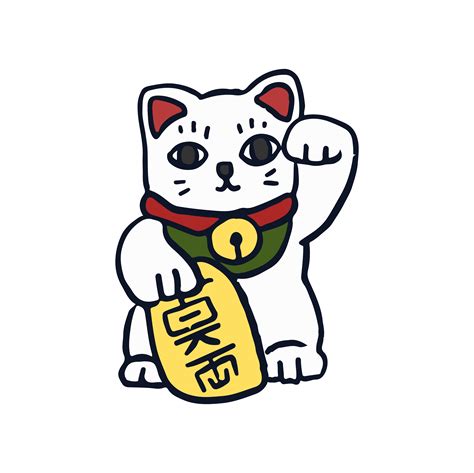 Maneki Neko Lucky Cat Illustration Download Free Vectors Clipart