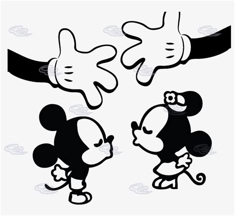 The Gallery For Mickey Mouse Hands Png Mickey Minnie Kiss Love
