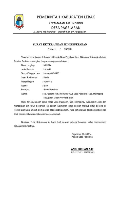 Surat Keterangan Desa Koleksi Gambar