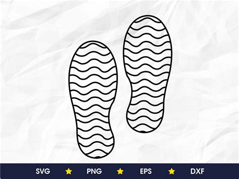 Boot Print Svg Shoeprint Svg Footprints Svg Etsy