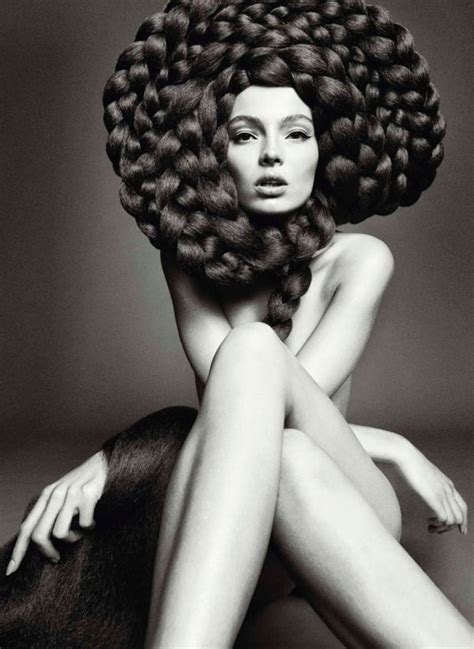 Carola Remer S Seductive Big Hair Day By Nico For Harpers Bazaar Spain