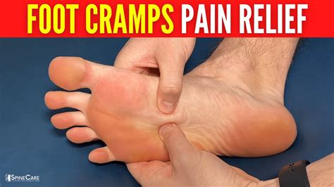 how to relieve foot cramps in seconds youtube