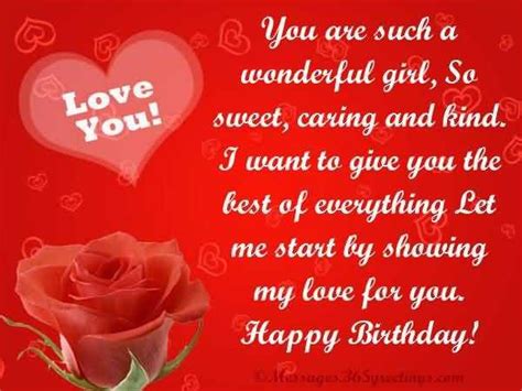 The birthday of your girlfriend is a special day in her life. Romantic Birthday Messages Images for Girlfriend in ...