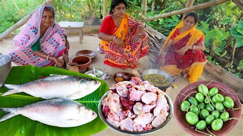 ভাইফোঁটা স্পেশাল খাওয়া দাওয়া জলপাই দিয়ে টেংরা মাছের টকসরষে ইলিশ ও