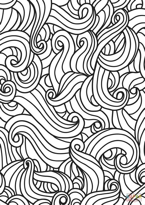 Printable Zentangle Patterns Coloring Pages