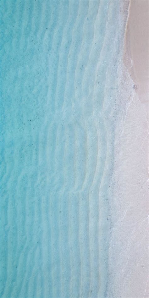 Soft Sea Waves Blue Aerial Shot Nature 1080x2160 Wallpaper Nature