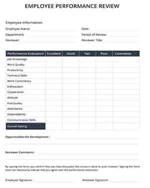 Free Employee Performance Review Templates Clickup Best Free Employee Evaluation Form