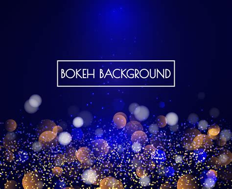 Blue Bokeh Lights And Glitter Background Vector 523256 Vector Art At