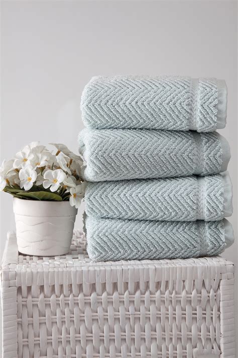 100 Turkish Cotton Maui Collection Luxury Hand Towels Set Of 4 Ozan