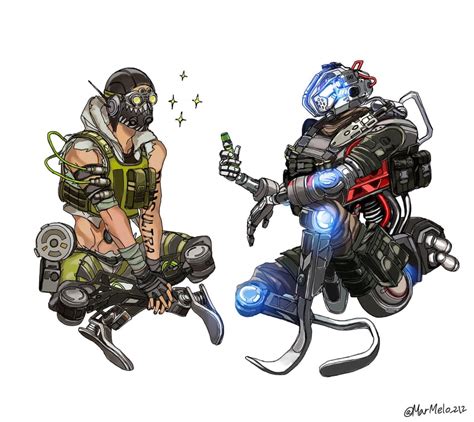 Octane Pilot And Stim Pilot Apex Legends And 2 More Drawn By Kotone
