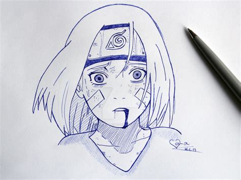 Rin Drawing Naruto