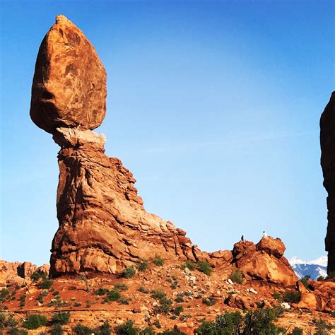Outdoorsy Mama Balanced Rock At Sunset Arches National Park Utah Usa