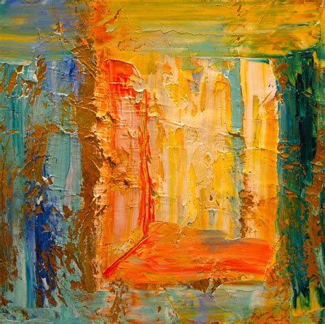 Daily Painters Of California Colorful Textured Abstract Painting By Theresa Paden