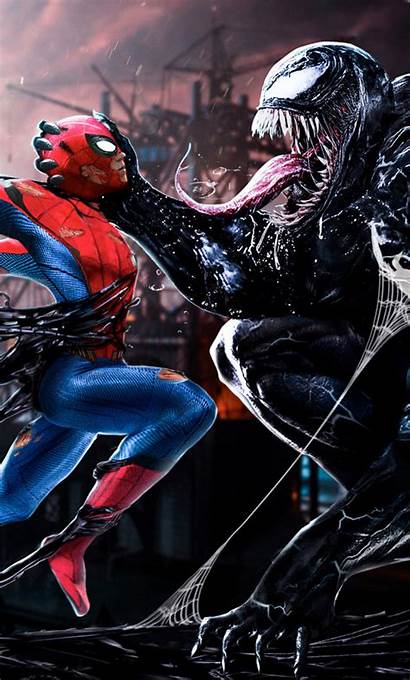 Venom Spiderman Digital Wallpapers Iphone Backgrounds 4k