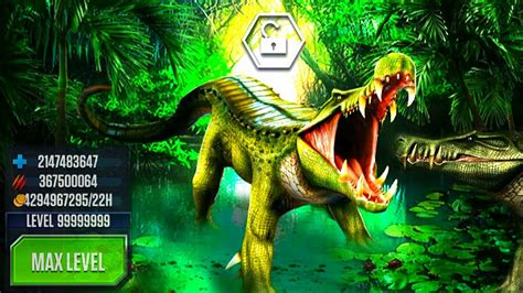 Unlock Max Level Kaprosuchus Jurassic World The Game Youtube