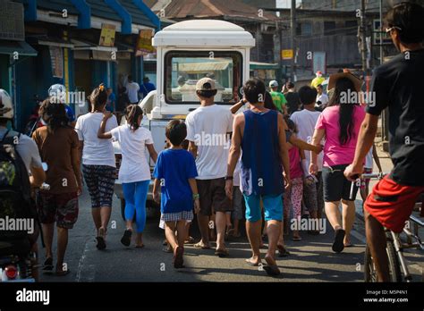 Navotas Manila Philippines 11th Apr 2015 Funeral Scene Seen In The