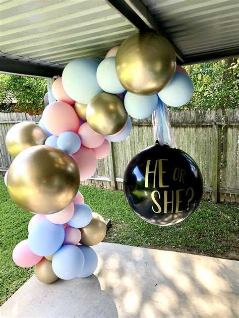 Gender Reveal Gender Reveal Balloons Gender Reveal Decorations Baby