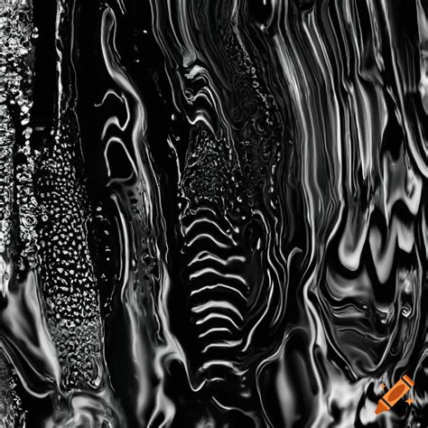 High Contrast Black And White Water Texture