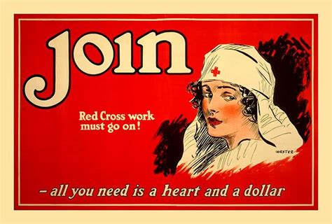 Wwi Red Cross Nurses Repro Vintage Poster Join Red Etsy Australia