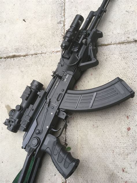 My Modified Ak 47 762 X 39 With Tactical Light Tactical Ak Tactical