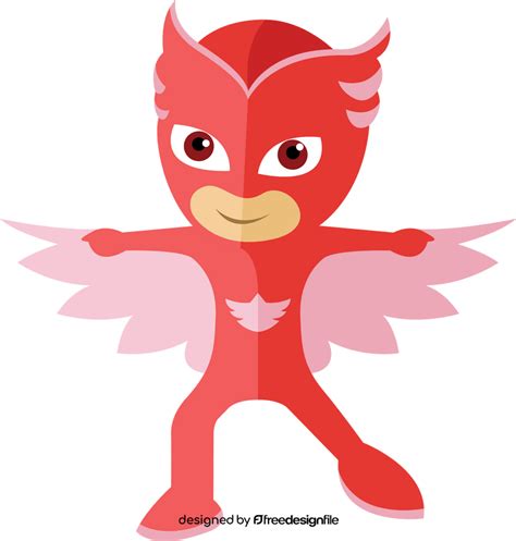 Pj Masks Owlette Superhero Clipart Vector Free Download