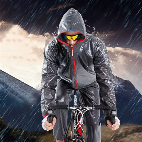 Outdoor Sports Cycling Raincoat Sets Bicycle Poncho Windcoat Rain