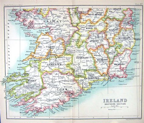 Tourist Map Of Southern Ireland Tourism Company And Tourism
