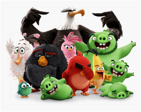 The Cast Angry Birds 2 Poster Hd Hd Png Download Kindpng