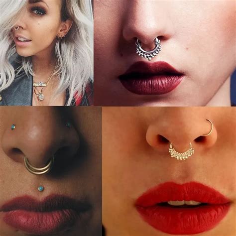 2016 Hot Selling Fake Septum Pierced Hoop Nose Ring Faux Nose Ring Clicker Non Piercing Hanger