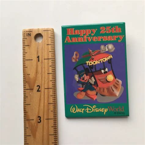 Walt Disney World Happy 25th Anniversary Toontown Collectible Pin 3 7